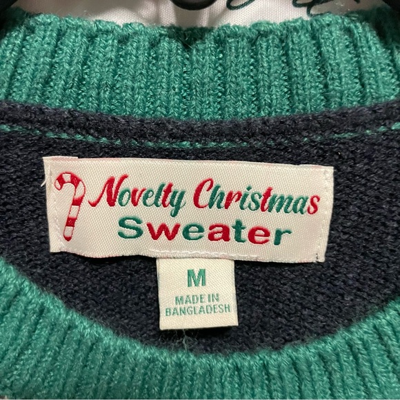 NWOT Perfect Christmas Sweater Buff Reindeer Gainz Novelty Sweater Size M - Picture 3 of 4